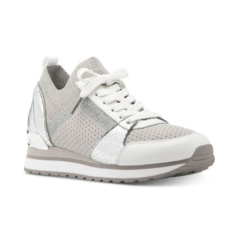 michael kors billie knit trainer aluminum|Michael michael kors billie trainer + FREE SHIPPING .